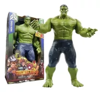 Boneco Hulk Figura 30cm Grande Articulado Luz Som Marvel Top