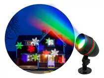 Laser Proyector Luz Led Rgbw Exterior Amurable Navidad 220v