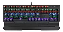 Teclado Gamer Newvision Nw-800 Qwerty Español Color Negro Con Luz Rgb