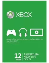 Xbox Live Gold 12 Meses Brasil 25 Dígitos 360/one