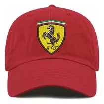 Gorro Jockey Visera Curva Scuderia Ferrari F1 Bordado