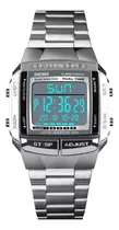 Relógios Impermeáveis Watch Alarm Sports Steel Backlight