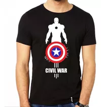 Remera Capitán América Civil War 100% Algodón 4
