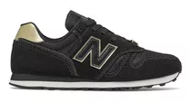 Zapatillas New Balance 373 Urbanas Mujer Negra Gold Pack