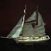 Kit De Barco De Vela De Madera, 7 Piezas De Bronce, Modelo D