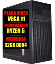 Pc Gamer Ddr4 - Ryzen 5 4.0ghz / Placa Video 2gb / 32gb Ram