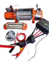 Wincher Electrico 1200 Libras 12v 5hp Cable En Acero