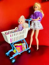 Muñecas Barbie Originales Años 90 + Kelly+accesorios Súpermk