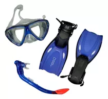 Kit Snorkel Visor Aletas Para Niños National Geographic 3106