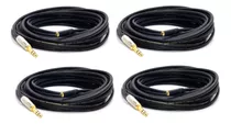 4 Cables Plug A Mini Plug Hembra Estereos 2x5 Mts 2x10 Mts  