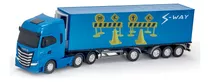 Caminhão Miniatura Carreta Iveco Baú Refrigerado S-way 