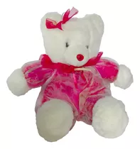 Peluche Oso Osa Enterizo Rojo 48cm Toytime