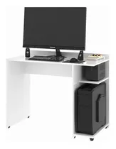 Mesa Para Computador E Escrivaninha Iris -branco- Rpm Móveis Cor Branco