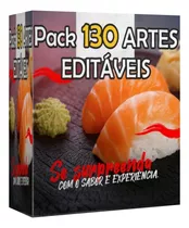 Pack 130 Artes Sushi Restaurante Japonês Mídias Sociais Pdf