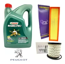 Kit Service Aceite Castrol + Filtros Peugeot 207 Compact 1.4