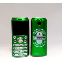 Mini Celular Heineken Beer Doble Sim Bluetooth Curioso Lujo