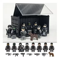 8pc Militar Soldado Figura De Bonecas Casa, Montar Brinquedo