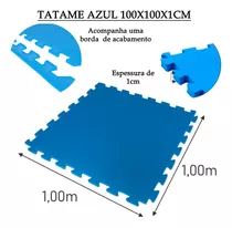 Tapete Tatame De Encaixe Eva 100x100x1cm 1x1 Metro 10mm