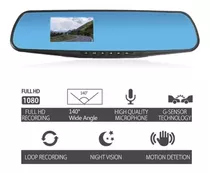 Camara Espejo Dash Camara Retrovisor Dvr Fhd + Tarjeta 32gb