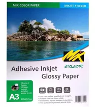 Papel Fotográfico Adesivo Glossy Mix Color 135g- 20 Folhas