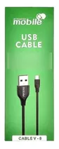 Cable Usb Datos Y Carga Micro Usb V8 Mobile 3.1a Max 1.2mts