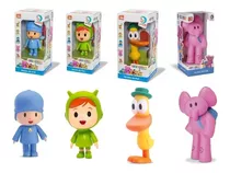 Kit 4 X 1: Boneco Pocoyo + Nina + Pato + Elly - Turma Pocoyo