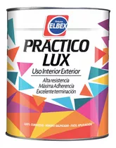 Esmalte Sintético Mate Elbex Práctico Lux 0,9lts Color Negro