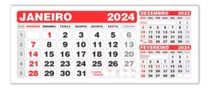 10 Refil Calendário Mesa Pvc Pequeno 2019 Promoção