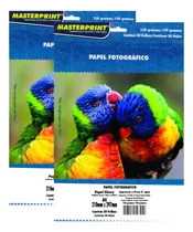 Papel Fotográfico A4 150g Glossy Brilho Brilhante Foto 100fl