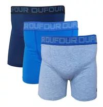 Pack X 3 Boxers Hombre Dufour Algodon Y Lycra Art 12058