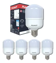 Kit 5 Lâmpada 40w Alta Potência Branco Frio 6500k Bivolt E27 Cor Da Luz Branco-frio 110v/220v