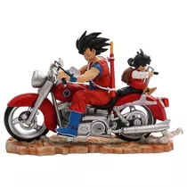 Figura Goku & Gohan En Moto