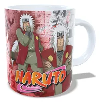 Caneca Jiraiya Anime Naruto Shippuden 325ml Cerâmica 
