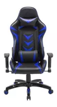 Cadeira Gamer Pelegrin Pel-3003 Reclinável Preta E Azul