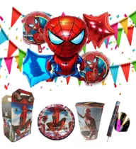 Hombre Araña Spiderman Paq Fiesta Artículos 20 Niños Vela