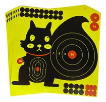 Set 10 Target Papel Tiro Al Blanco Rifle Postones Rifles Psp