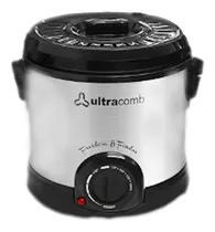 Freidora Ultracomb Fr-8300 1.5l Plata Y Negra 220v