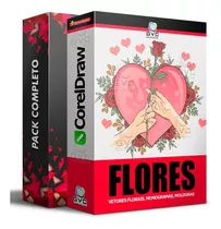 Pack Flores Rosas Molduras Florais Vetorizadas Cdr Premium