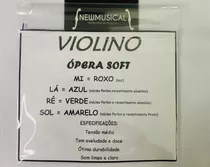 Encordoamento Violino Ópera Soft Perlon 