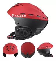 Capacete Locle Snowboarb Black Red Crack ( 55-57cm )