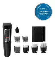 Aparador De Pelos Philips Multigroom 8 Em 1 Mg3730/15 Cor Preto