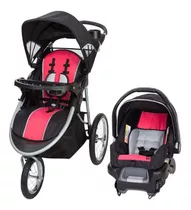 Carriola Para Correr Baby Trend Pathway 35 Jogger Travel System Optic Pink Con Chasis Color Gris