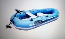 Gran Bote De Pesca Inflable Con Motor Eléct. 180 W.(sellado)