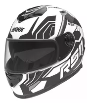 Casco Para Moto Integral Hawk Rs11  Blanco Mate Revo Talle S 