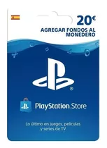 Tarjeta De Regalo España Psn 20 Euros Playstation Gift Card