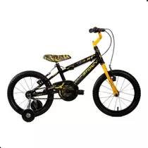 Bicicleta Infantil Masculina Aro 16 Sk-ii Com Mascara Preta