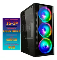 Pc Cpu Gamer I5 16gb Ssd 480gb C/ Placa De Vídeo 4gb