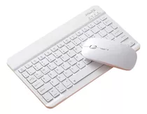 Kit Teclado + Mouse Samsung A7 Lite T220 T225 Branco Abnt 1