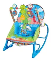 Silla Mecedora Para Bebé Baby On Ns4-1 Azul Jungla