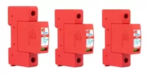 Kit 3 Unid Dps Protetor De Surto 20ka 275v Clamper Front